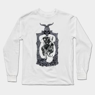 Goth Skull Mirror Long Sleeve T-Shirt